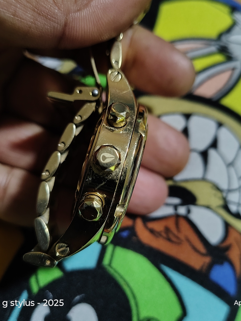 🟡🔥 NIXON GOLD Tone Chronograph Watch - Nixon The Camden 😲😎 - Picture 6 of 9